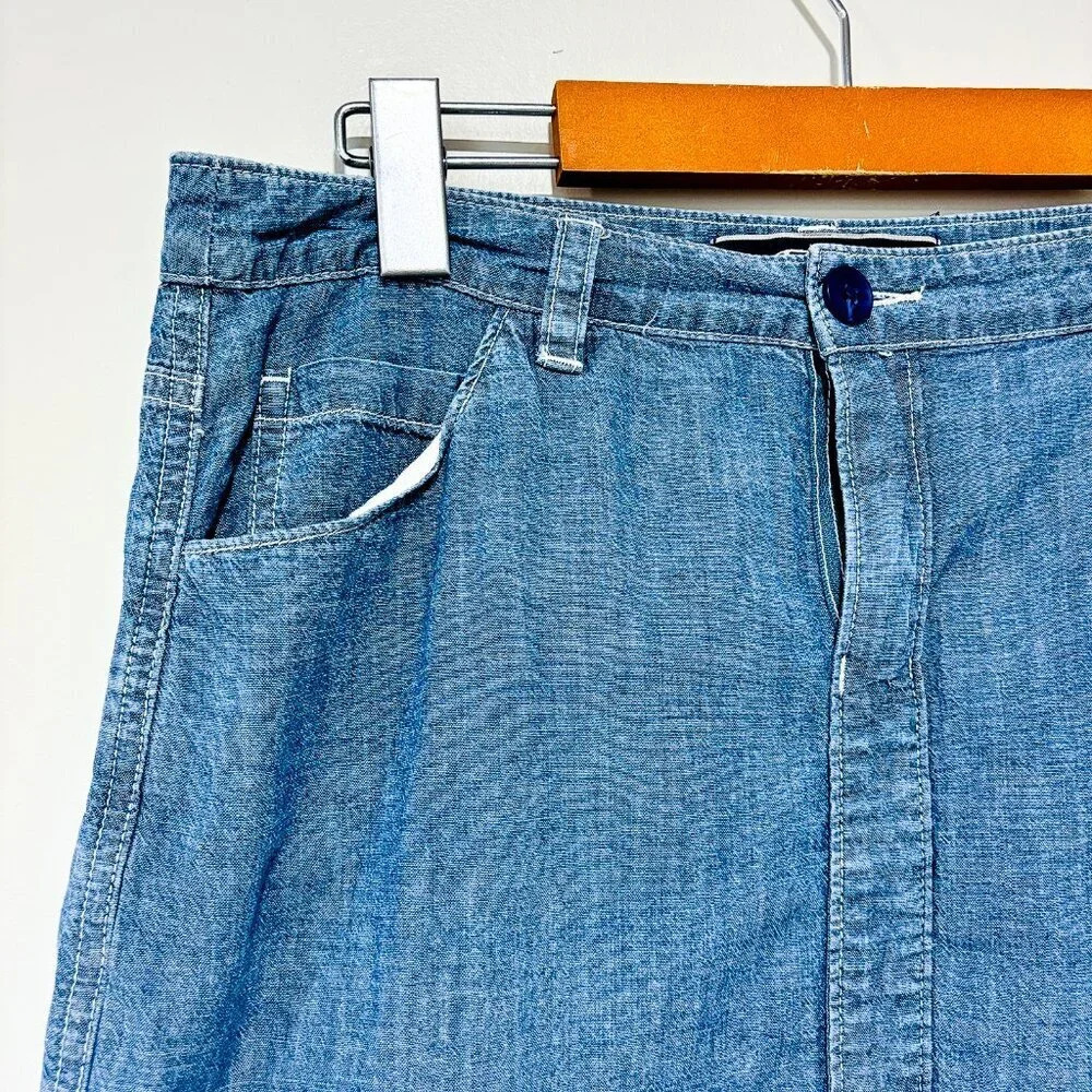 TOMMY BAHAMA Light denim-finish skirt - Picture 2 of 7